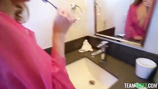 The only way to shut her up is through this steamy trick