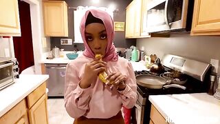 You are a silly American, fucked by a hot girl with big tits