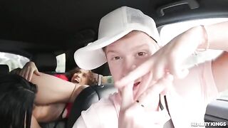 A pick-up guy found a girl and her friend to have a threesome