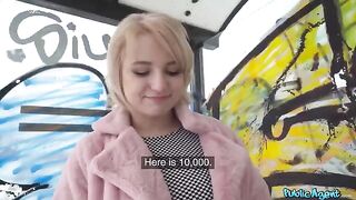 I picked up a cute blondie student and fucked her in the basement