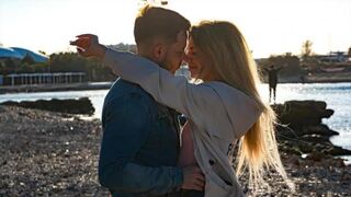 A man completely satisfies his girl in passionate sex