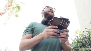 He climbs in her window and feeds her his cock