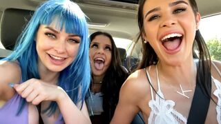 Two girls are having their first lesbian experience together