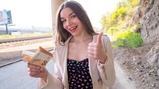 Fucked a shy girl outdoors for 200 bucks