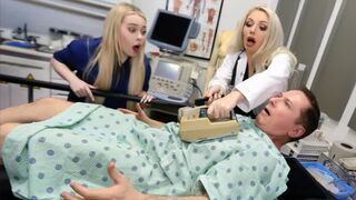 A sexy nurse came to the general for sperm after work