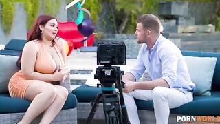 Extra-hot busty pornstar Natasha Nice gets fucked in an interview