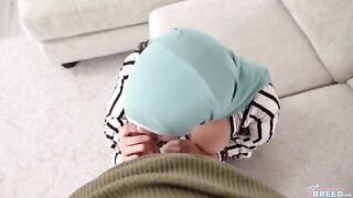 A man tried to touch the breasts of a modest girl wearing a hijab