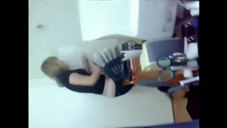 A hot Kazakh teacher has sex with her male colleague in this steamy video