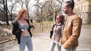 The girls are having fun while playing with each other’s boobs