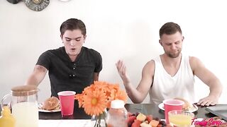 My swap family and I had a BBQ party this summer. It was so hot!
