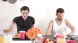 My swap family and I had a BBQ party this summer. It was so hot!