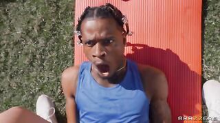 A man fucked a girl with his cock in the downward doggystyle pose