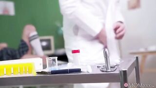 A hot nurse treats the doctor's erectile dysfunction