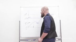 It’s all over our ass again, a steamy office scene