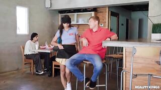 The girl allowed to experience ejaculation in her mouth