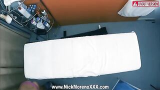Horny masseur caresses 19-year-old girl’s body and gets his reward