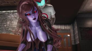 The boyfriend cheats on his GF with her MILF mom in a steamy FNF mod