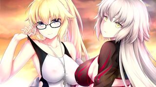 Saint and the sinner - a hot encounter in a hentai style, inspired by FGO