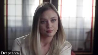 A gorgeous woman has a steamy affair with a man in uniform
