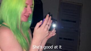 Girl sucked her friend's boyfriend’s dick for a bet at the party