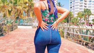 Beautiful Colombian girl with big ass enjoys intense sex with her boyfriend