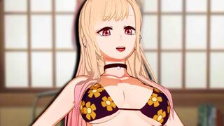 Hentai with voice acting, anime style, and Marine’s seductive charm is outstanding