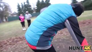 An adventurous guy fucked his chubby wife for cash on Hunt 4K