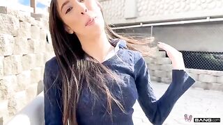 Her mouth has created a real miracle! A stunning blonde girl shows her skills in the art of seduction