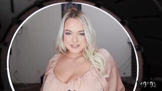 You'd better play with my dick! - the best blowjob from a hot blonde