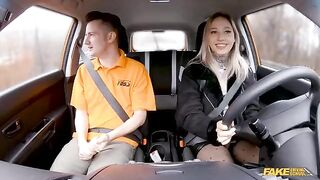 The man passed the exam after a blowjob in the car with a girl