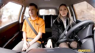 The man passed the exam after a blowjob in the car with a girl