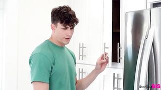 The luckiest day of his life, when two nymphs fucked him hard
