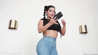 The girl tells the truth about herself in a unique way, revealing intimate details