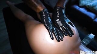Massage through the pussy, it's a good start