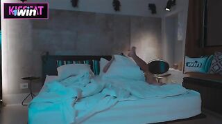 She came to her stepbrother's room after a party and got fucked hard