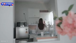 A cute petite teen offered a stranger tea and more for money