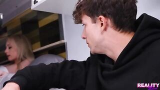 A young guy fucks his sweet younger sister in the car