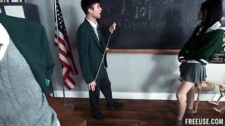 An actress playing a whore is getting fucked in a vulgar style