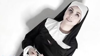 A nun breaks her vow of chastity with a man in this steamy scene