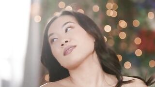 An Asian girl got a portion of creamy pussy licking
