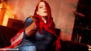 The guys fucked a girl with super powers in femdom