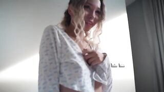 A young Russian couple enjoy a passionate and lustful homemade moment