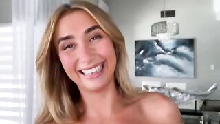 Do you want to see my pussy? A cute girl in gold underwear