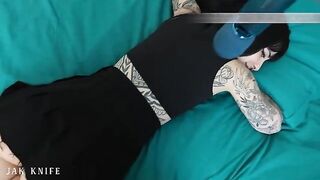 A hot girl has a secret hobby that she keeps hidden from her family