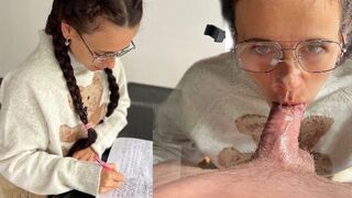A tiny school girl gets punished and learns her lesson in a rough encounter