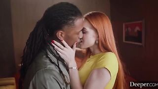She's not bored, because she has a black cock in her tight pussy