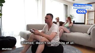 Don't moan, or your stepmom will cum in your mouth