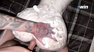 The girl talks about herself, her body, and her desires on cam