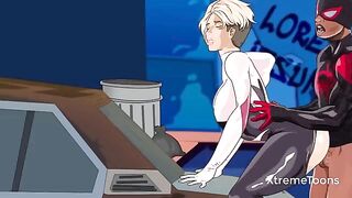 Spiderman gets Gwen Stacy to fuck in an exclusive xxx