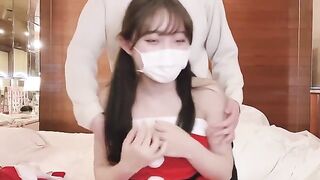 An amateur couple try sex in unusual poses, reaching intense climax